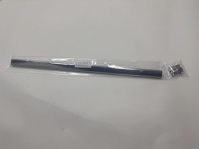 Chrome Oval Closet Rod with End Supports (Chrome, 36" Wide Space)