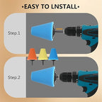 5Pcs Aluminum Polishing Kit Foam Sponge Polishing Balls Wheel Polishing Kit for Drills, Car Wheel and Polisher Kits for Car Care, Chrome, Rims, Metal, Plastic, Ceramic and Glass.