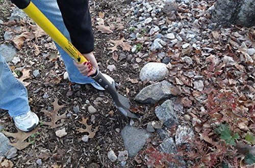 Spear Head Spade SHFD3 40" Teal Garden Spade Shovel - Gardening Shovel with a 9" x 11" Beveled Blade, Steel-Reinforced Fiberglass Long Handle & Cushioned D-Grip - Digging Spade for Planting