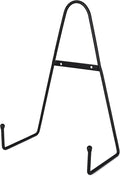 Milltown Merchants™ Metal Display Stand - Free Standing or Wall Mounted Decorative Plate Holder - Versatile Plate Hanger Stand - Black Metal Plate Stand - (2 Pack, X-Large)