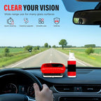 Automotive Oil Film Cleaning Brush,Antifog & Rainproof Glass Cleaning Board for Car Windows,Car Glass Oil Film Remover with Refill,windshield cleaner tool For Improves Clarity (2)