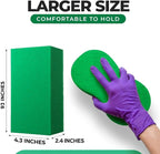 Multi-Purpose Sponges for Cleaning - Green 2 Pack, Large Sponges for Car Washing, Tile & Grout, All Purpose Cleaning