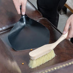 Mini Broom and Dustpan Set with Handle, Handheld Household Cleaning Accessory for Desktop and Office, 2pcs Portable Sweeping Tool for Small Debris Removal
