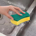 24 Pack Kitchen Cleaning Sponges Heavy Duty Scrub Sponges for Grease & Stains, High-Density Durable Dishwashing Scrubber Pads, Non-Scratch Sponge for Dishes/Countertops/Utensils