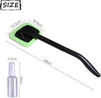 Microfiber Car Windshield Easy Cleaner, Detachable Handle Brush, Cleaning Tool, Come with 2 Pads Washer Towel and 30ml Spray Bottle