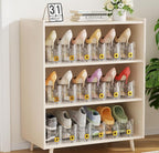 FENRUNXU Shoe Slots Organizer for Closet, Shoe Stacker Organizer Double Layer Stack Shoe Rack, Shoe Display Shelf 50% Space Saver Storage Holder for Closet, 24 PACK