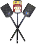 Heavy Duty Fly Swatter and Spider Catcher and Release. Insect Fly Catchers for Inside Home. House Fly Swatter or Humane Bug Catcher with Built in Insect Scoop. (3, Charcoal)