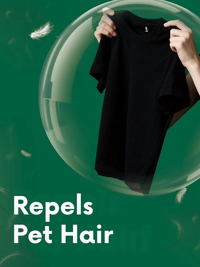 Pet Hair Remover for Laundry, Fabric Softener with Natural Enzymes, Plant-Based, Non Toxic, Removes Stain, Residue & Odors, Cedar Scent, 32 Loads