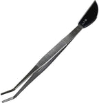 Wazakura Bonsai Curved Tip Tweezer with Spatula MADE IN JAPAN 8-1/4in(210mm) Stainless Steel