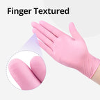Nitrile Exam Gloves, 4 Mil, Cherry Blossom, Food Safe Gloves Disposable Latex Free, Powder Free