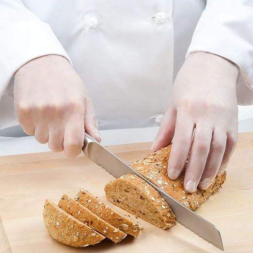 TRONEX 8973 Vinyl Disposable Gloves, Latex-Free, Powder-Free, Food Service, Catering, Natural, X-Large, Case of 1000