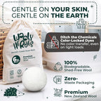 No More Dryer Sheets! XL Wool Dryer Balls 6-Pack, Reusable Laundry Softener & Static Reducer, Eco-Friendly, Long-Lasting, Safe for Sensitive Skin