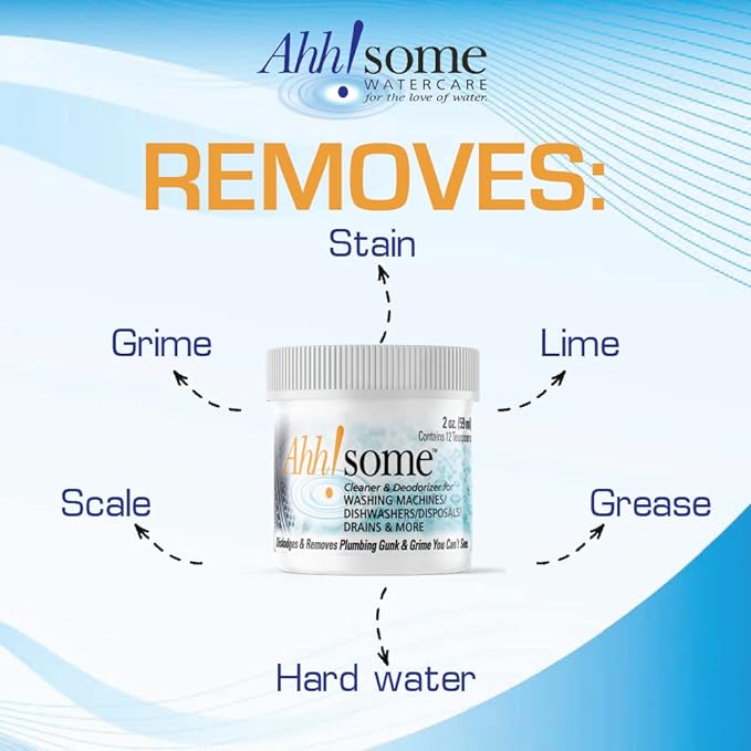 2 in 1 Washing Machine/Dishwasher Bio Cleaner & Deodorizer Gel, 24 Cleanings in a single container, Septic Safe Formula to clean inside out of Front End, Top End, HE Washing Machines and Dishwashers