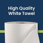 Marcal® White Roll Towels (H1800W) - 7.875” x 800’, 100% Recycled, White, (6 Rolls/Case, 4,800’/Case) Sustainable. Reliable. Affordable. Paper Towels, Perfect for Home & Office, Away-from-Home Product