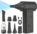 Compressed Air Duster, Electric Air Duster Rechargeable Blower Handheld Cordless Vacuum Strong Power Tool for Keyboard/BBQ/Camera Lens/PC Vents,Car Interiors & Home,Outdoor Dusting