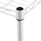 Honey-Can-Do 5-Tier Heavy-Duty Adjustable Shelves, Metal Storage Rack with 200-lb Shelf Capacity, White, 14" W x 36" L x 72" H