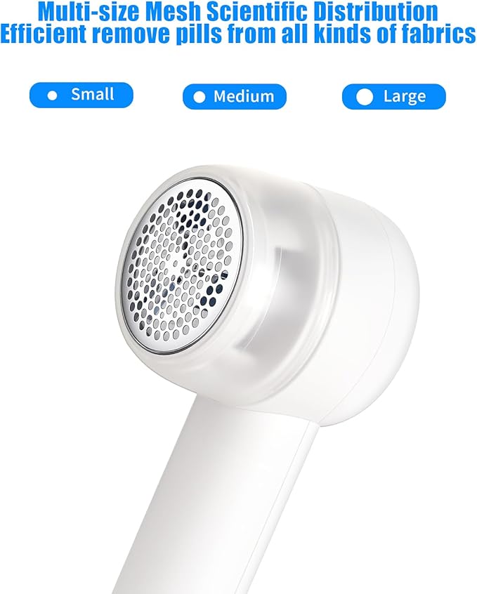 Lint Remover,Fabric Shaver for Clothes,Electric Lint Shaver Rechargeable Long-Lasting Battery,Portable Clothes Shaver Pill Remover,Large Shaving Area 2 Speeds Effortlessly Cut Fuzz Ball Pilling