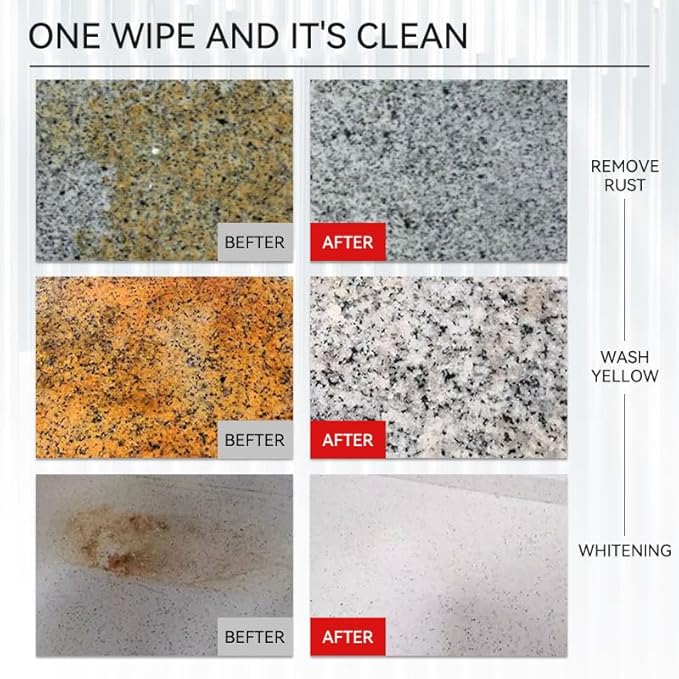 500ml Rust Stain Remover Marble Cleaner Tile Rust Remover Granite Care Agent Nature Stone Care Agent - Professional and Powerful in Removing Rust From Granite, Tile and Marble