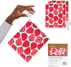 Papaya Reusable Paper Towels, Premium Swedish Dishcloths with Hook, Non-Scratch Reusable Paper Towel, 1 Sheet Replaces 17 Rolls - 2 Sheets, 1 Hook