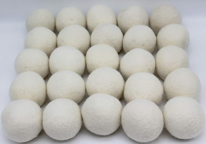 Wooland Wholesale Bulk Laundry XL Premium Wool Dryer Balls - 100% New Zealand Organic Wool Natural Fabric Softener for Sensitive Skin, Babies (300 Count)