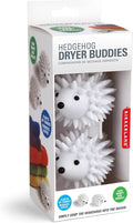 Kikkerland Hedgehog Reusable Dryer Balls, Set of 2, White