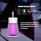 Mosquito Zapper, Hanging Rechargeable Bug Zapper Mosquito Killer Lamp - Portable UV Insect Trap for Indoor/Outdoor, USB-Powered with Grid for Camping, Bedroom, Patio, Kitchen