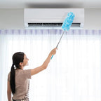 Tanlade 12 Pcs Microfiber Feather Duster for Cleaning 13-31 Inch Extendable Cobweb Dusters Ceiling Fan Duster Washable Bendable Tool for Office Car Window Furniture (Bright Color)