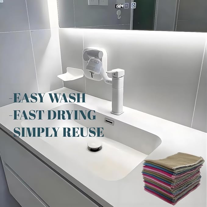 Reusable Toilet Paper Towels 20 Count Roll,Washable Cotton Cloth Paper Bidet Towels,2-Ply Super Soft Absorbent,Paperless Wipes Zero Waste(Solid 5 Colors)