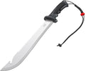 Cat Straight Machete with Saw, 19 Inch, Shoulder Strap Sheath, Stainless Steel Blade Knife with Ergonomic Comfort Tool Handle, Cut, Chop, Clear Brush, Garden, Outdoors - 980692ECT