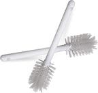 SPARTA Large Water Bottle Brush Ideal for Wide-Mouth Jars, Bottles and Tumblers, Dishwashing Tool with Handle for Home and Commercial Kitchens, Plastic, 12 Inches, White, (Pack of 6)