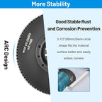 Oscillating Multi Tool Blade Kit 22PCS, Oscillating Tool Blades with Sandpaper, Multitool Blades Kits for Wood Metal Plastics