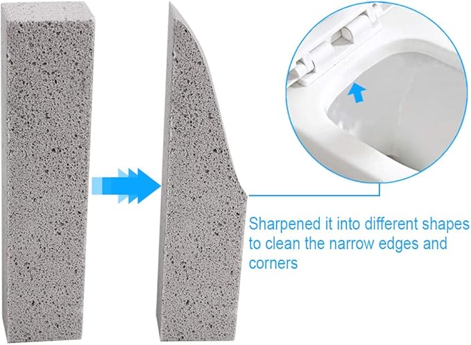 24 Pack Pumice Stone for Cleaning, Pumice Scouring Pad, Toilet Bowl Ring Remover Pumice Stick Cleaner for Kitchen/Bath/Pool/Household Cleaning, 5.9 x 1.4 x 0.98 Inch