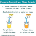 200X Concentrated Floor Cleaning Solution for All Robot Vacuum and Mop, Wet Dry Vacuums Compatible with Eufy, Roborock, Roomba, Tineco, Bissell, Shark, 29.76 fl oz Makes 47 Gallon Cleaner(Ocean Scent)