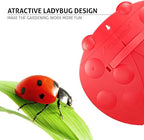 GardenHOME Garden and Yard Scoops Ladybug-Shaped Hand Rakes, Large Grabber with Leaf Claws for Easy Pick Up, Red