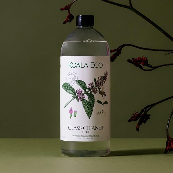 Koala Eco Glass Cleaner - with Australian Peppermint Essential Oil - 34 oz