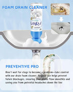 Foaming Powerful Drain Cleaner, 2PACK Sink Drain Cleaner, The Ultimate Solution for Clogged Drains