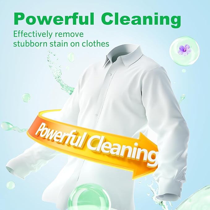 Laundry Detergent Sheets Fresh Scent 300 Loads No Plastic Jug, Home Laundry Sheets for Family150 Count