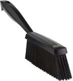 Vikan 45879 Bench Cleaning Brush, Polypropylene/Polyester Soft Bristle Dustpan Brush & Sweeper With Handle, 14-Inch, Black