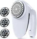 POPCHOSE Fabric Shaver, Rechargeable Lint Remover Defuzzer Sweater Shaver, Fuzz Remover for Clothes, Sweater, Furniture, Couch, Cashmere(Two 6-Leaf Blades Extra, Electrostatic Brush)…