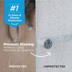 Invisible Shield Protective Glass Shower Coating for Showers, Mirrors, Windows, Tile to Repel Soap Scum and Hard Water Minerals for Easier Cleaning (2 Pack) 16 oz