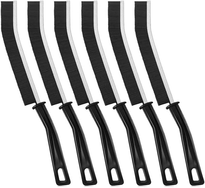 6P Crevice Cleaning Brush Hard Bristle Crevice Grout Cleaner Brush Thin Brush Gap Grout Cleaner for for Household Use, Bathroom, Kitchen
