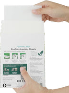 MorningRain Eco-Safe Laundry Detergent Sheets - Ingredients from Finland, Natural Scent, Bio-Enzyme Formula, Power Clean, 5 Sheets (Up to 10 Loads) - Non-Toxic, Preservative-Free, Designed in USA