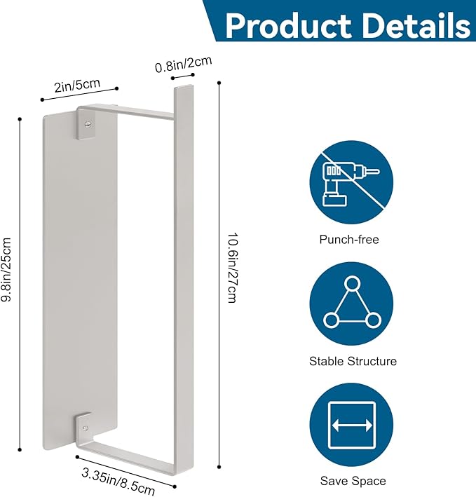 Magnetic Hanger Holder for Laundry Room, Strong Magnetic Hanger Storage Organizer for Dryer/Washing Machine Capacity Upgrade Holds up to 80 Metal Hanger White 2Pack