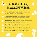 Molly's Suds Washing Machine Cleaner | Removes Odors & Grime from Front & Top Loader Machines, Including HE (Citrus - 6 Tablets)