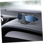 Angoily 2pcs Wall-Mounted Eyeglasses Bracket and Desktop Sunglasses Storage Stand Holder for Car and Home, Black Eyewear Organizer Rack