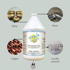 Quality Chemical Miracle Metal Cleaner & Polish - Ultimate Solution for Polishing and Cleaning Metal Surfaces - Perfect for Aluminum, Silver, Chrome, and Polished Nickel 128 oz (Pack of 1)