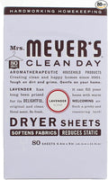 Mrs Meyer's Clean Day Dryer Sheet, 80 Count