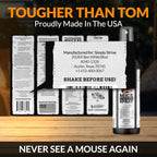 Tougher Than Tom Mouse Repellent Spray – 8 fl oz Premium Cinnamon and Peppermint Oil for Rodents – Effective Mouse Repellent Indoor – Mice Deterrent – All-Natural Formula