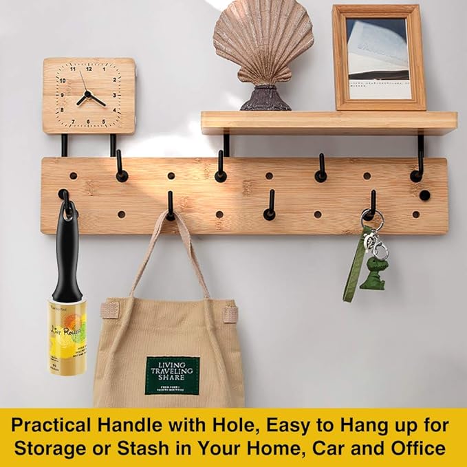 Extra Sticky Lint Rollers for Pet Hair Small Pet Hair Rollers Dog Cat Fuzz Clean Removal Rolls Easy Tear Sticky Lint Roller Removers for Clothes Couch Furniture, 450 Sheets Total, 5 Packs