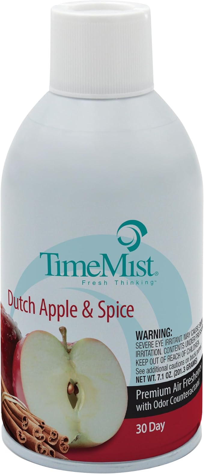 TimeMist Premium Metered Air Freshener Refills - Dutch Apple Spice - 7.1 oz (Case of 12) - 1042818 - Lasts Up To 30 Days and Neutralizes Tough Unwanted Odors